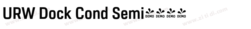 URW Dock Cond Semi字体转换